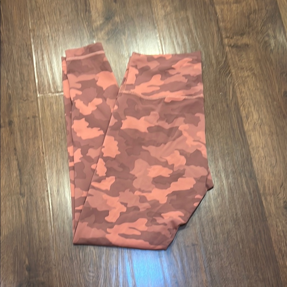 lululemon athletica Camouflage Pink and Brown Pants
